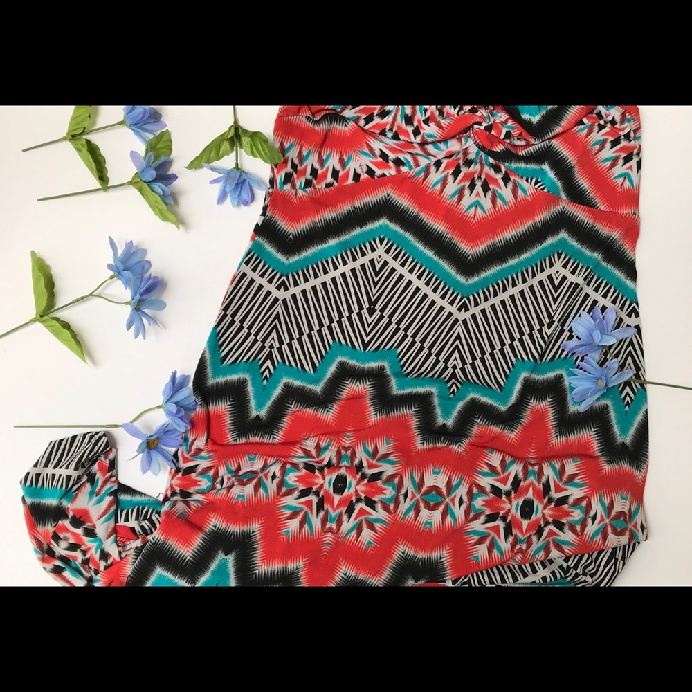 Chevron Maxi Dress